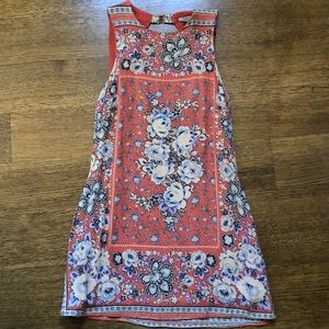 UO orange cut out dress